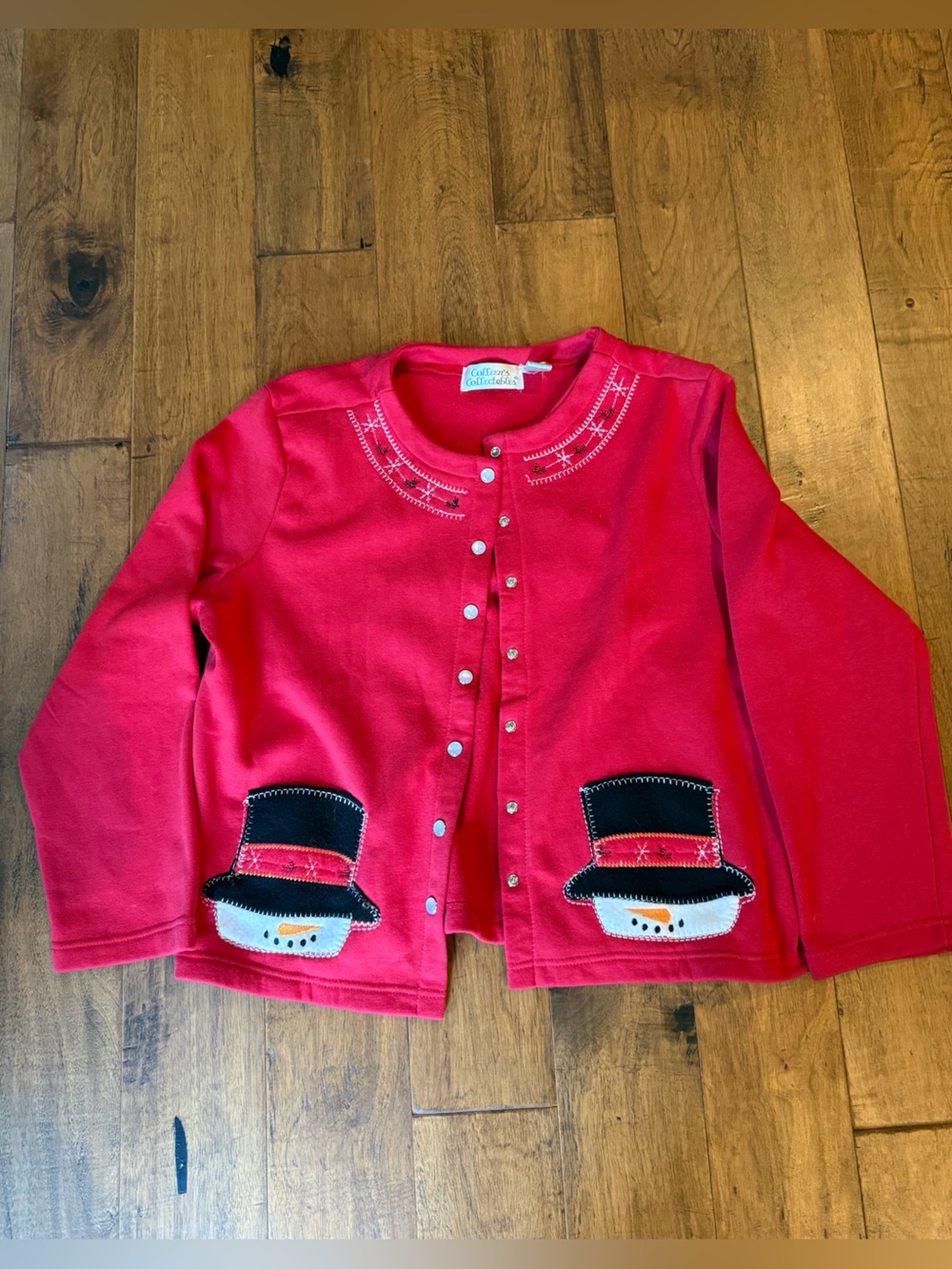 Vintage Snowman Cardigan